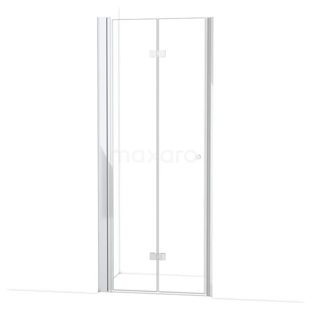 Diamond Shower door | 90 cm Chrome Clear glass Folding door DDV082130C