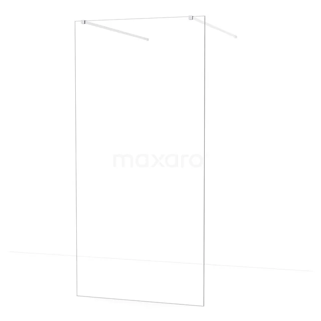 Diamond Walk-in shower | 100 cm Chrome Clear glass Free-standing wall IDF1080C