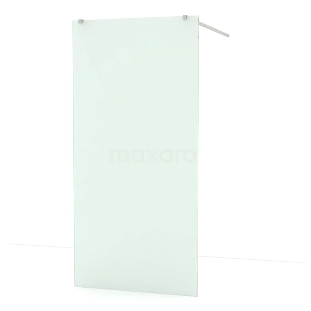 Freistehende begehbare Dusche Diamant 100cm 8mm Mattes Sicherheitsglas Gebürsteter Edelstahl IDF1087BR