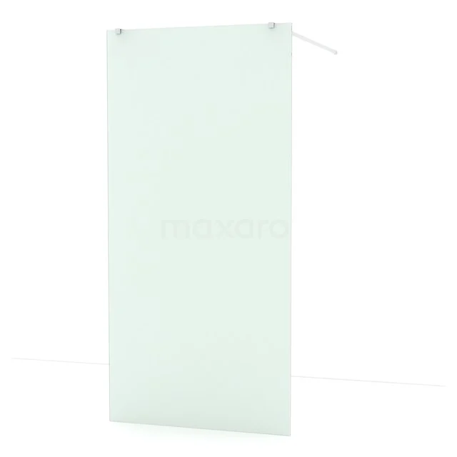 Diamond Walk-in shower | 100 cm Chrome Frosted glass Free-standing wall IDF1087C
