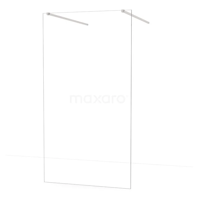 Diamond Walk-in shower | 110 cm Stainless steel Clear glass Free-standing wall IDF1180BR