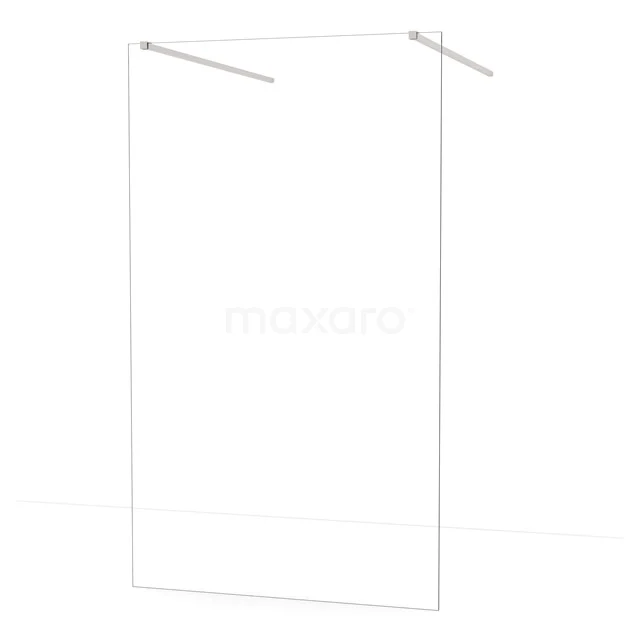 Diamond Walk-in shower | 120 cm Stainless steel Clear glass Free-standing wall IDF1280BR