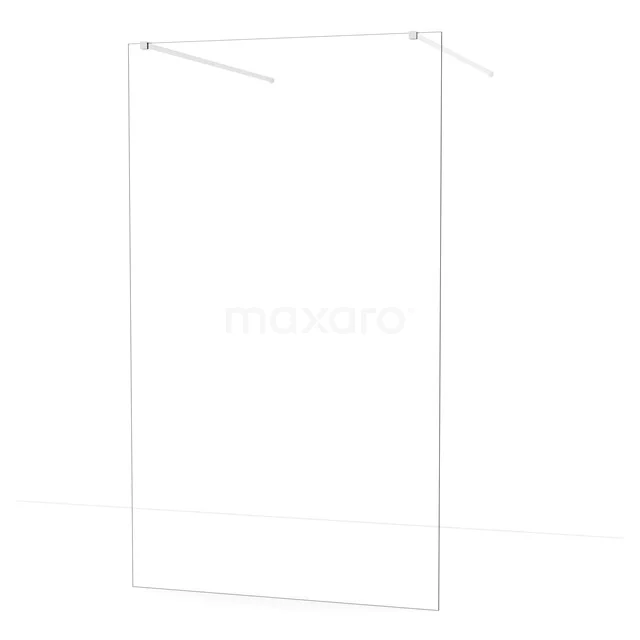 Freistehende begehbare Dusche Diamant 130cm 8mm klares Sicherheitsglas Chrom IDF1280C