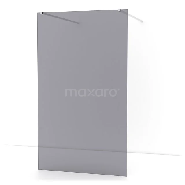 Diamond Walk-in shower | 120 cm Chrome Smoke glass Free-standing wall IDF1281C
