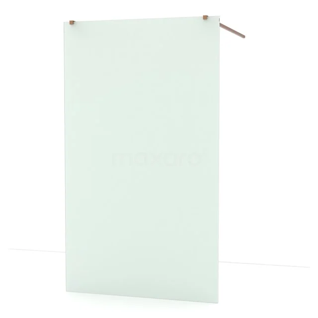 Diamond Walk-in shower | 120 cm Copper Frosted glass Free-standing wall IDF1287KP