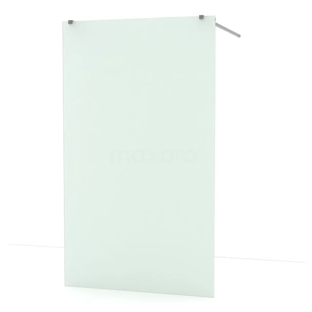 Diamond Walk-in shower | 120 cm Black metal Frosted glass Free-standing wall IDF1287ZM