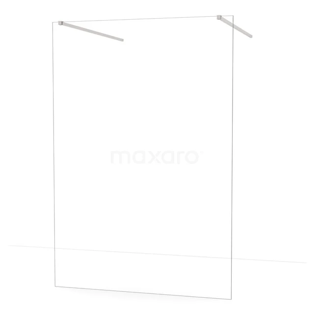 Diamond Walk-in shower | 140 cm Stainless steel Clear glass Free-standing wall IDF1480BR