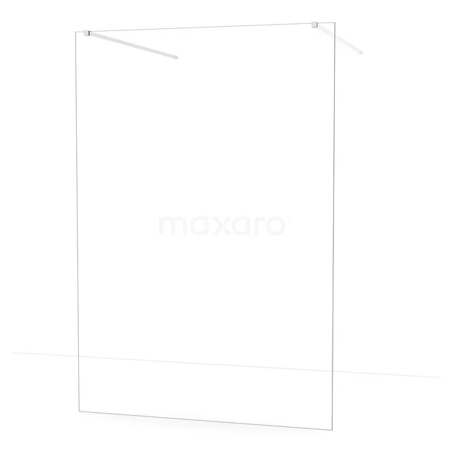 Freistehende begehbare Dusche Diamant 100cm 8mm klares Sicherheitsglas Chrom IDF1480C