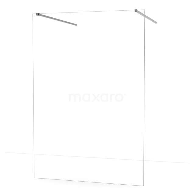 Diamond Walk-in shower | 140 cm Black metal Clear glass Free-standing wall IDF1480ZM