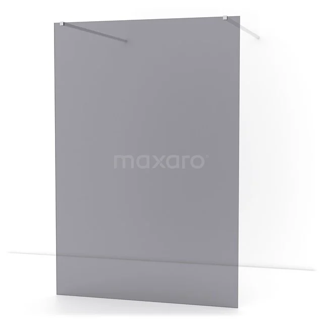 Diamond Walk-in shower | 140 cm Chrome Smoke glass Free-standing wall IDF1481C