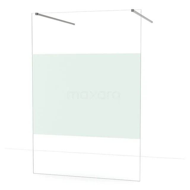 Diamond begehbare Dusche | 140 cm Schwarzes Metall  Freistehende Wand IDF1483ZM