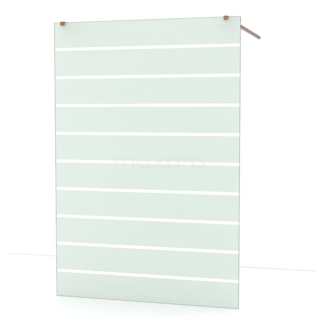 Diamond begehbare Dusche | 140 cm Kupfer  Freistehende Wand IDF1486KP