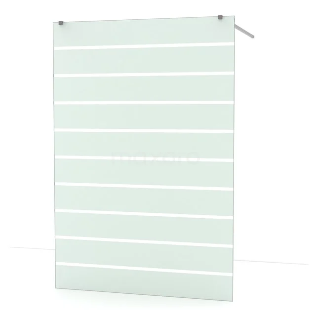 Diamond begehbare Dusche | 140 cm Schwarzes Metall  Freistehende Wand IDF1486ZM