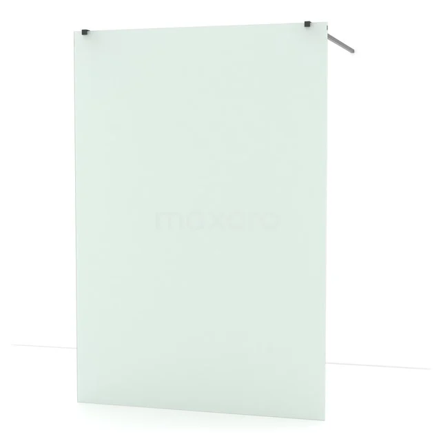 Diamond Walk-in shower | 140 cm Black chrome Frosted glass Free-standing wall IDF1487BC