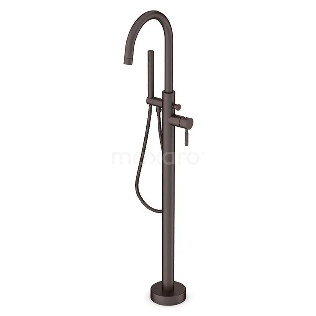 Radius Vrijstaande badkranen  | Zwart metaal Eéngreeps mengkraan met handdouche   BSG-5503-30000