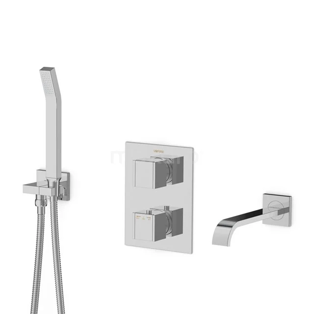 Built-in Bath tap with Handheld shower Blend Chrome, Thermostatic, Chrome BSP-4403-00001