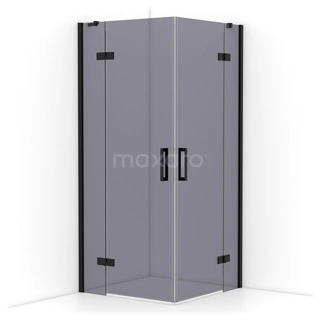 Diamond Shower enclosure | 90x90 cm Matte black Smoke glass Pivot door Square CDD3636411MB Diamond Shower enclosure | 90x90 cm Matte black Smoke glass Pivot door Square CDD3636411MB