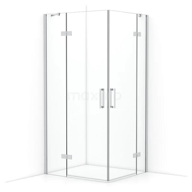 Diamond Shower enclosure | 100x90 cm Chrome Clear glass Pivot door Rectangle CDD4636410C