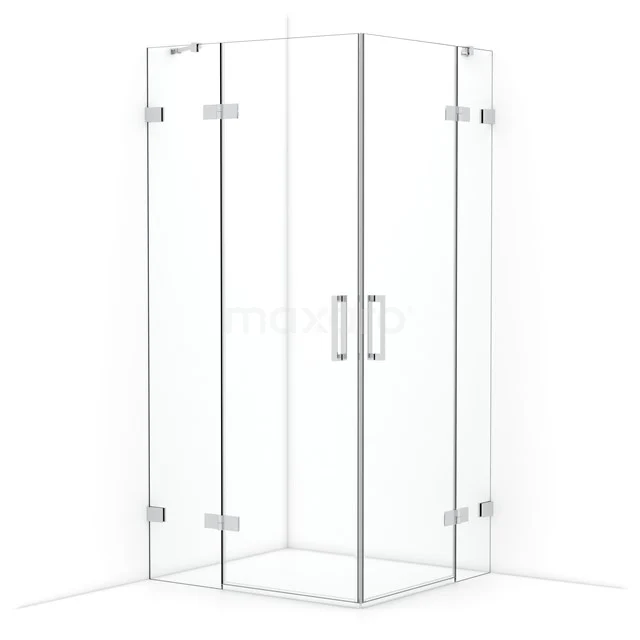 Diamond Shower enclosure | 100x90 cm Chrome Clear glass Pivot door Rectangle CDD4636420C