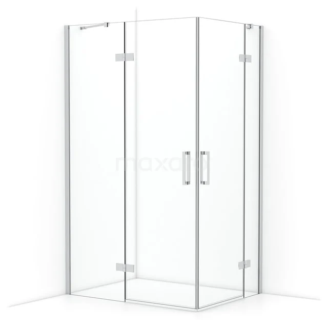 Diamond Shower enclosure | 120x90 cm Chrome Clear glass Pivot door Rectangle CDD6636410C
