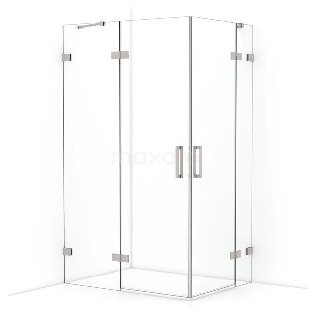 Diamond Shower enclosure | 120x90 cm Stainless steel Clear glass Pivot door Rectangle CDD6636420BR