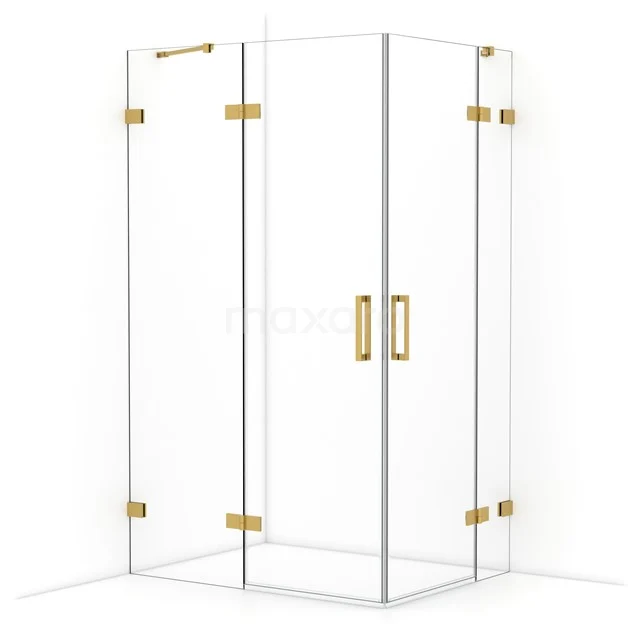 Diamond Shower enclosure | 120x90 cm Gold Clear glass Pivot door Rectangle CDD6636420GG