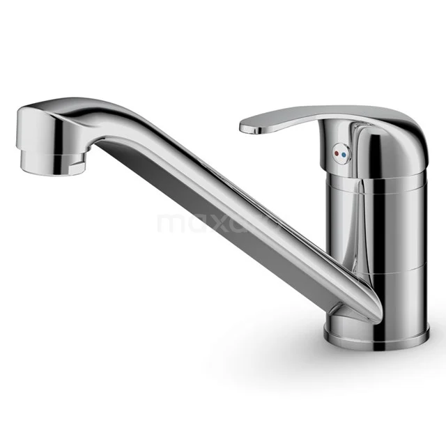 Küchenarmatur Easy Chrom, Einhebelmischbatterie, Chrom F1903A Verchromte Einhebel-Waschbeckenarmatur mit einem langen Auslauf, geeignet für moderne Bäder und aus langlebigem Metall gefertigt.