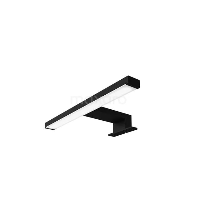 Spiegelbeleuchtung L113 LED 30cm Schwarz L113-7244 Matt Schwarz LED Badezimmerlampe, rechteckiges Design, modernes stilvolles Modell ideal für Spiegelbeleuchtung.