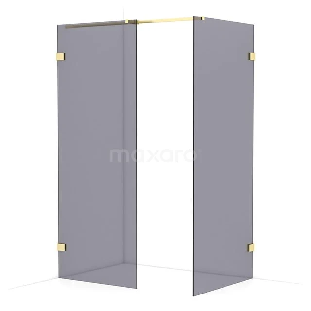 Diamond begehbare Dusche | 90x80 cm Helles Gold 2 feste Wände IDB0809321LG Diamond begehbare Dusche | 90x80 cm Helles Gold 2 feste Wände IDB0809321LG