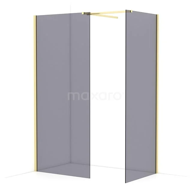 Diamond begehbare Dusche | 90x80 cm Helles Gold 2 feste Wände IDB0908511LG Diamond begehbare Dusche | 90x80 cm Helles Gold 2 feste Wände IDB0908511LG