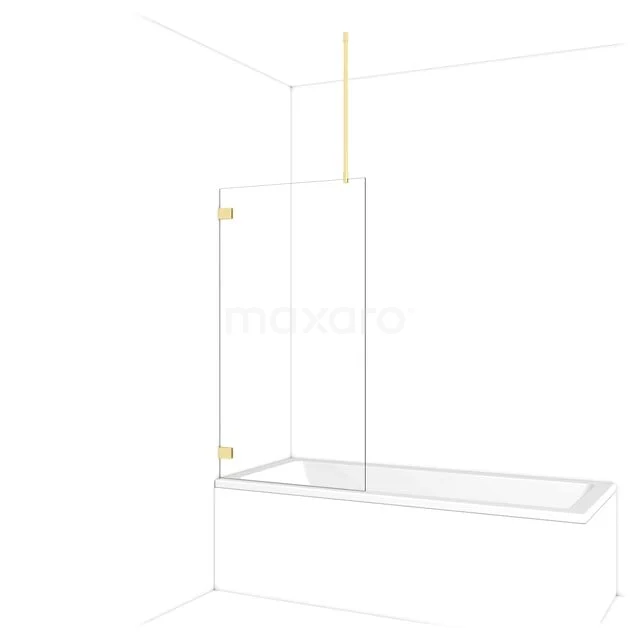 Diamant Badewannenaufsatz | 80 cm Hellgold Klarglas BDA08720LG Diamant Badewannenaufsatz | 80 cm Hellgold Klarglas BDA08720LG