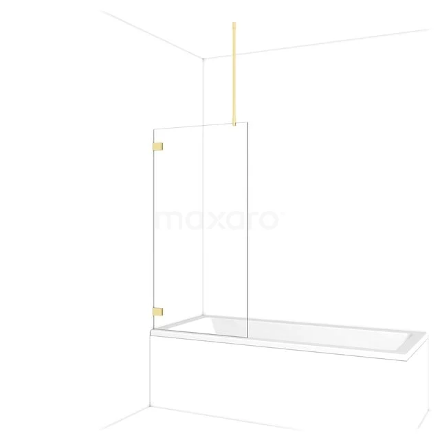 Diamant Badewannenaufsatz | 75 cm Hellgold Klarglas BDA075720LG Diamant Badewannenaufsatz | 75 cm Hellgold Klarglas BDA075720LG