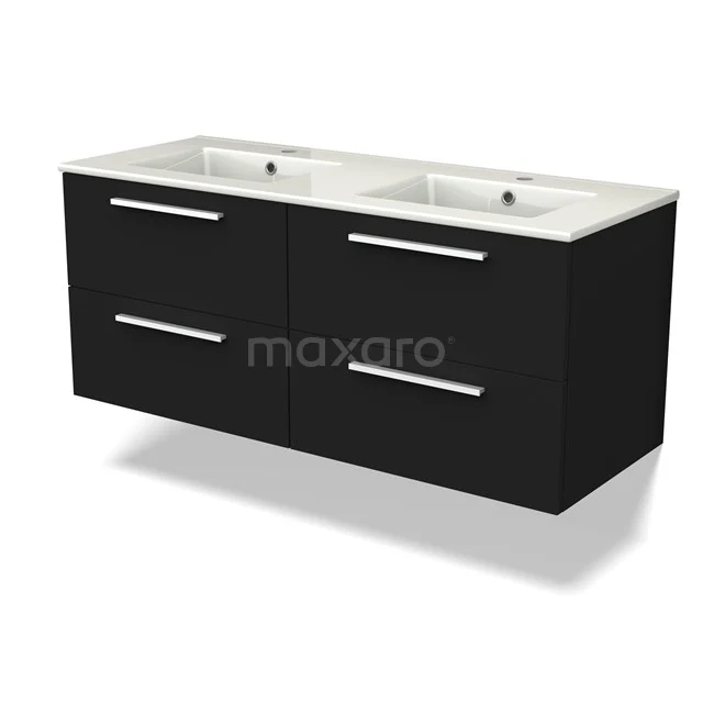 Canto Vanity units with basin | 120 cm Black front Ceramic 4 drawers BMW04-00005