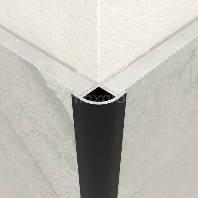 Exterior corner profiles | 280 cm | Matte black | Aluminium WPP03-MB