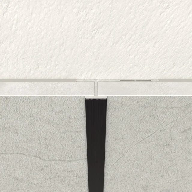 Intermediate profile wall panels | 280 cm | Matte black | Aluminium WPP04-MB