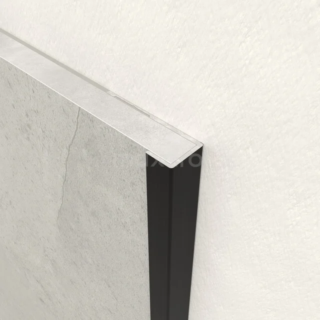 End profile wall panels | 280 cm | Matte black | Aluminium WPP02-MB