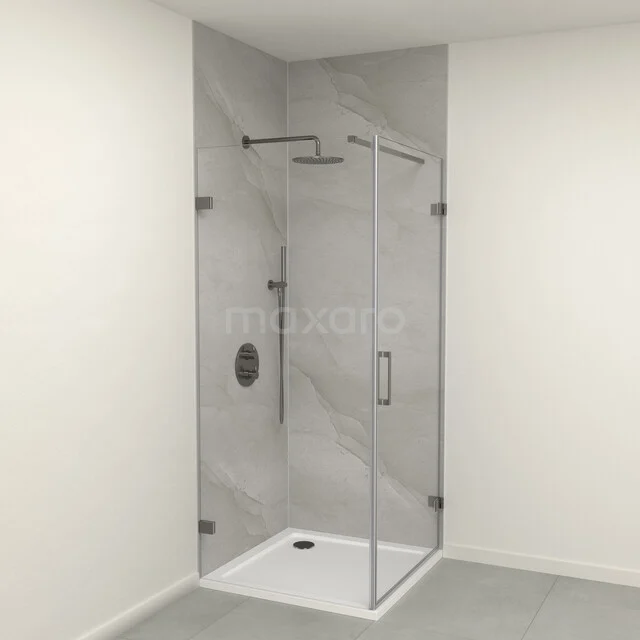 SPC wall panels set | 90x90x260 cm | light grey WP01-2609-04-01