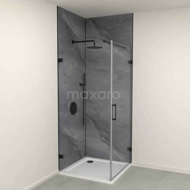 SPC wall panels set | 90x90x260 cm | dark grey WP01-2609-05-01