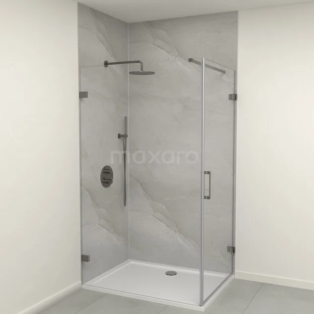 SPC wall panels set | 90x120x260 cm | light grey WP01-2609-04-02