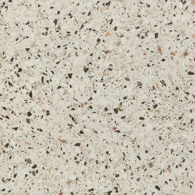 Bodenfliese/Wandfliese Terrazzo Beige 60x60cm Natursteinoptik Grau Rektifiziert 503-060102