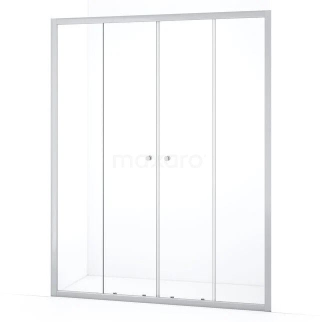 Ruby Allure Duschtür | 160 cm Chrom Klarglas Schiebetür S1620-1600C Ruby Allure Duschtür | 160 cm Chrom Klarglas Schiebetür S1620-1600C