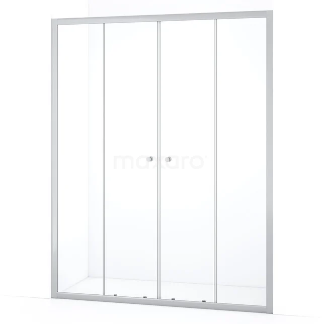 Ruby Allure Shower door | 155 cm Chrome Clear glass Sliding door S1680-1500C