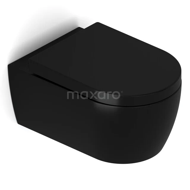 Wall-hung toilet Classico Flush rim Matte black 300.0372MB