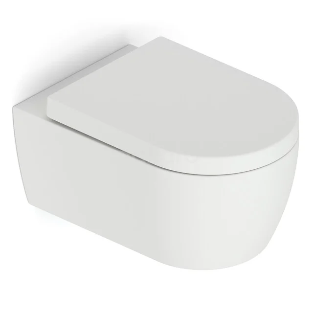 Hangend Toilet met Spoelrand Classico Mat zwart 300.0372MB