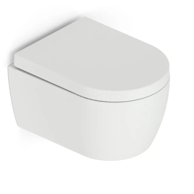 Wand-WC verkürztes WC mit Rand Classico Matt Weiß 300.0373MW