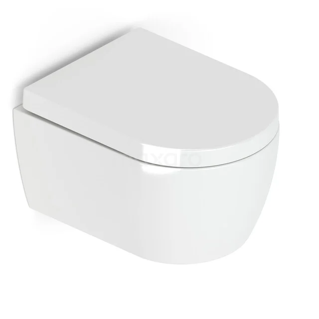 Hangtoilet Classico Spoelrand Wit Verkort Toilet 300.0373