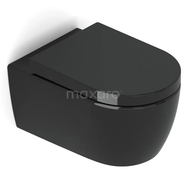 Hangend Toilet Senza Easy Clean Zwart 300.0382GB