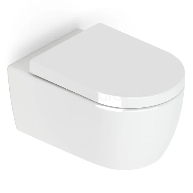 Wand-WC ohne Rand Senza Glänzend weiß 300.0382M