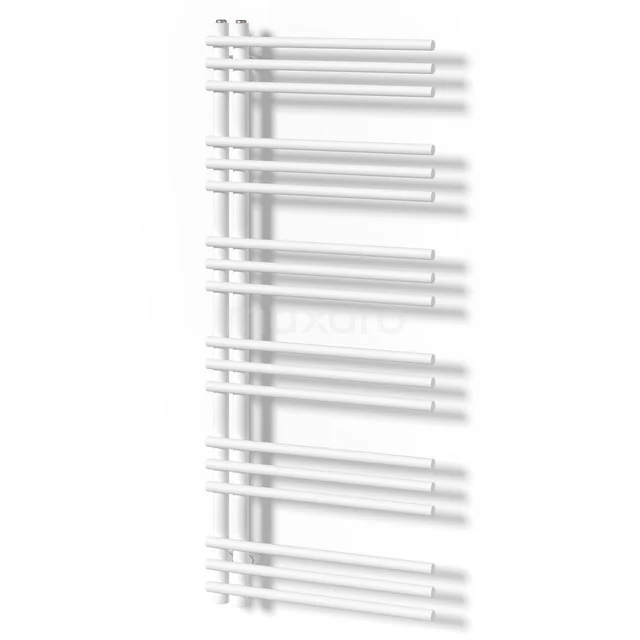 Oberon Handdoekradiator | 55x130 cm Mat wit 471 W att Staal Centrale verwarming DR13-0513SWN