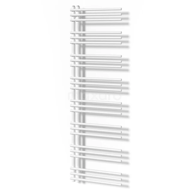 Oberon Handdoekradiator | 55x174 cm Wit glans 629 Watt Staal Centrale verwarming DR13-0517GWN